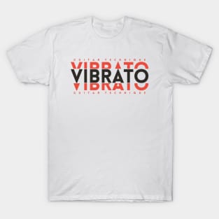 Vibrato Guitar Technique Dark Orange T-Shirt